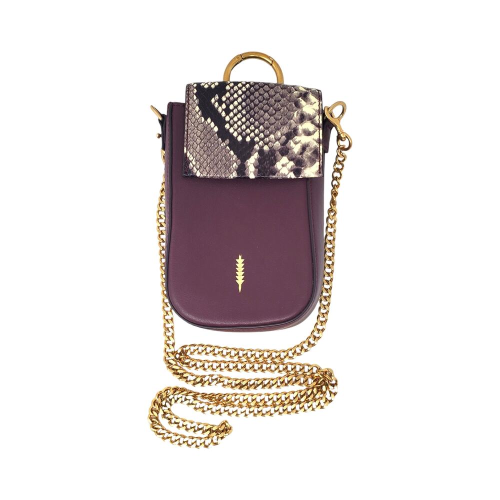 Thacker Farrow Leather Python Embossed Phone Case… - image 1